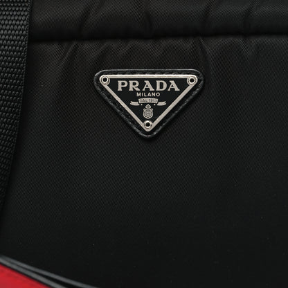 Prada Tessuto Soft Nylon Small Convertible Crossbody Wristlet Black Fuoco 8 of 10