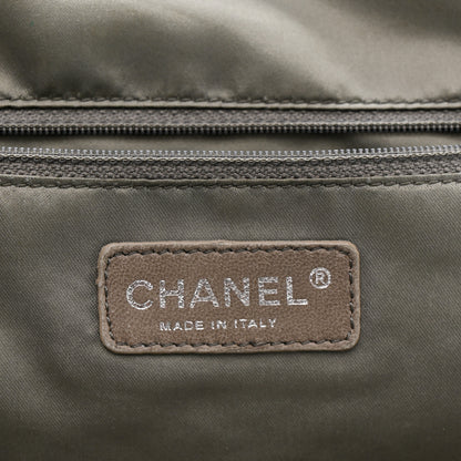 Chanel Lambskin Quilted Sharpei Frame Tote Black 6 of 16
