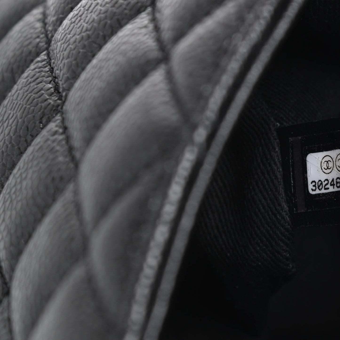 Caviar Quilted Small Coco Handle Flap So Black