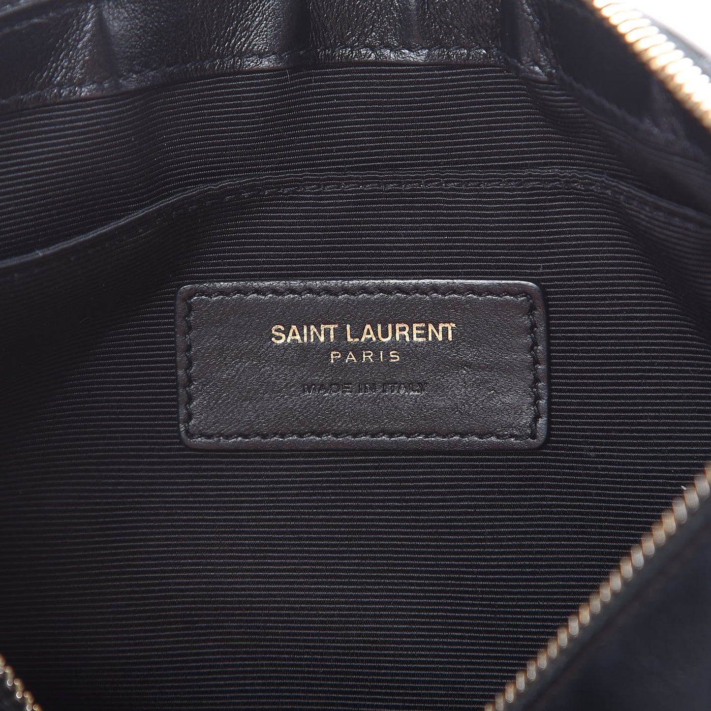 Calfskin Teen Monogram Crossbody Bag Black