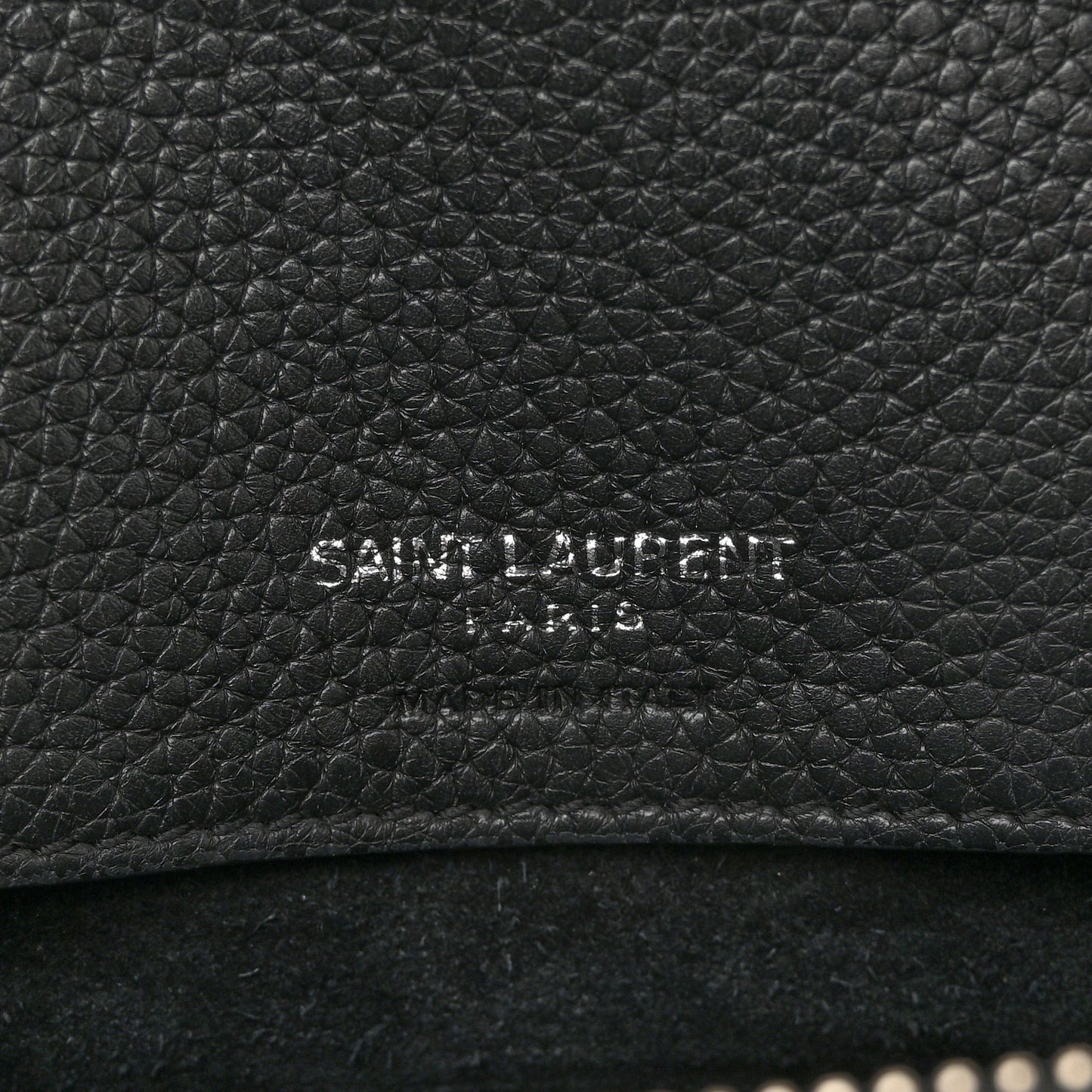 Grained Calfskin Small Supple Sac De Jour Black