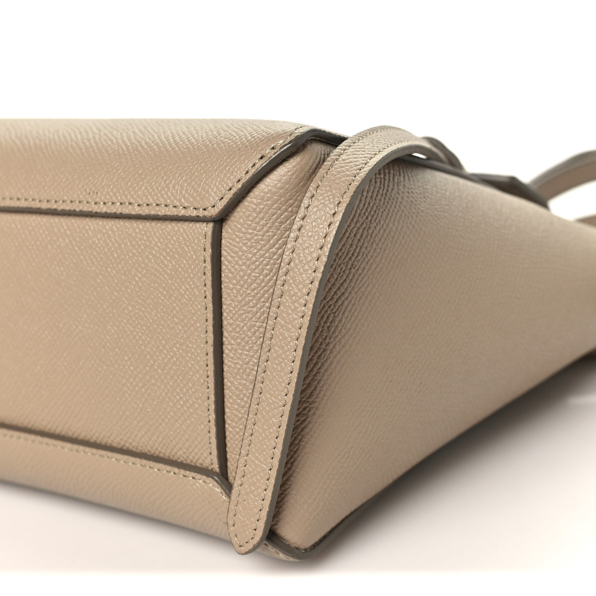 Grained Calfskin Nano Belt Bag Light Taupe