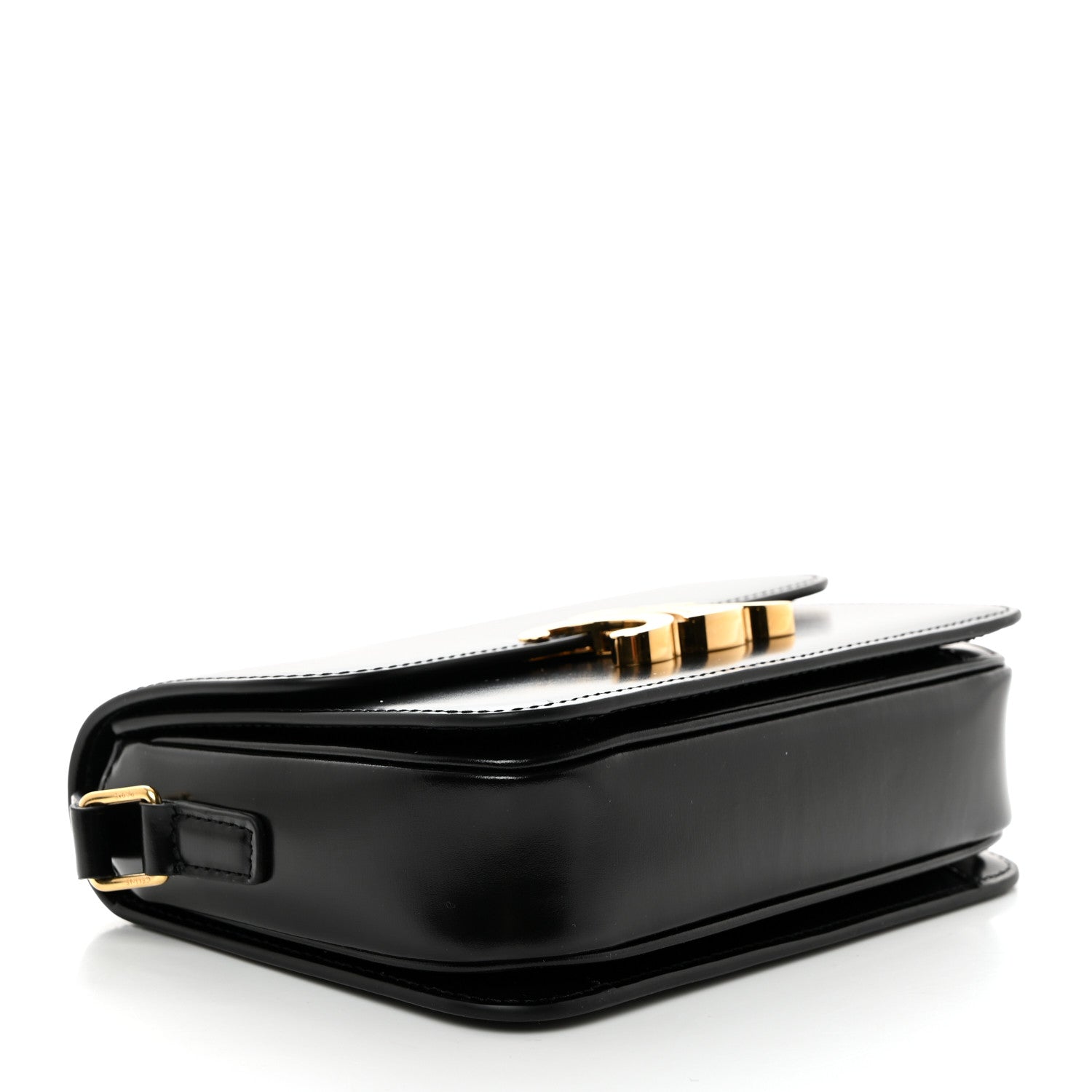 Celine Shiny Calfskin Teen Triomphe Black 4 of 11