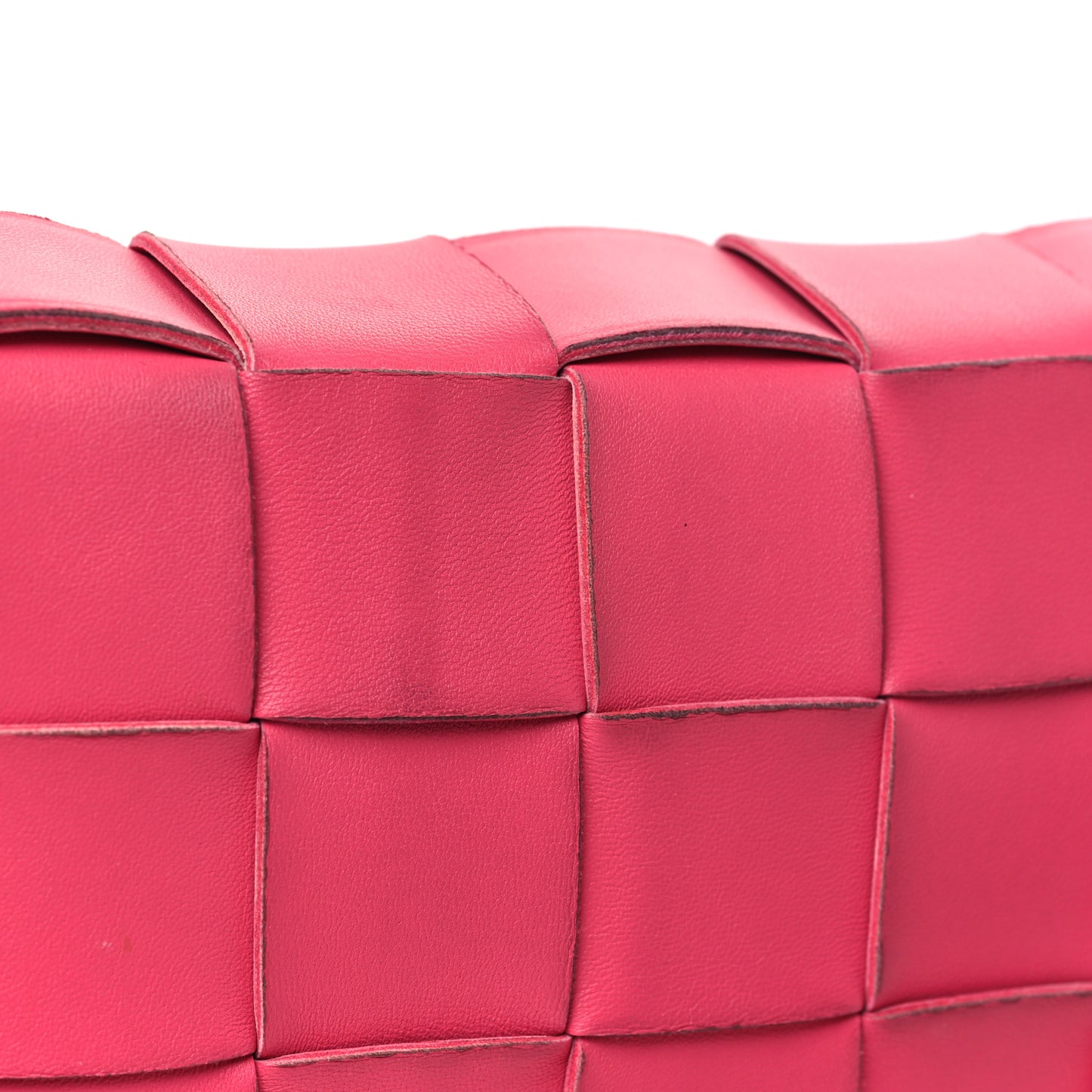 Lambskin Maxi Intrecciato Cassette Crossbody Bag Lollipop