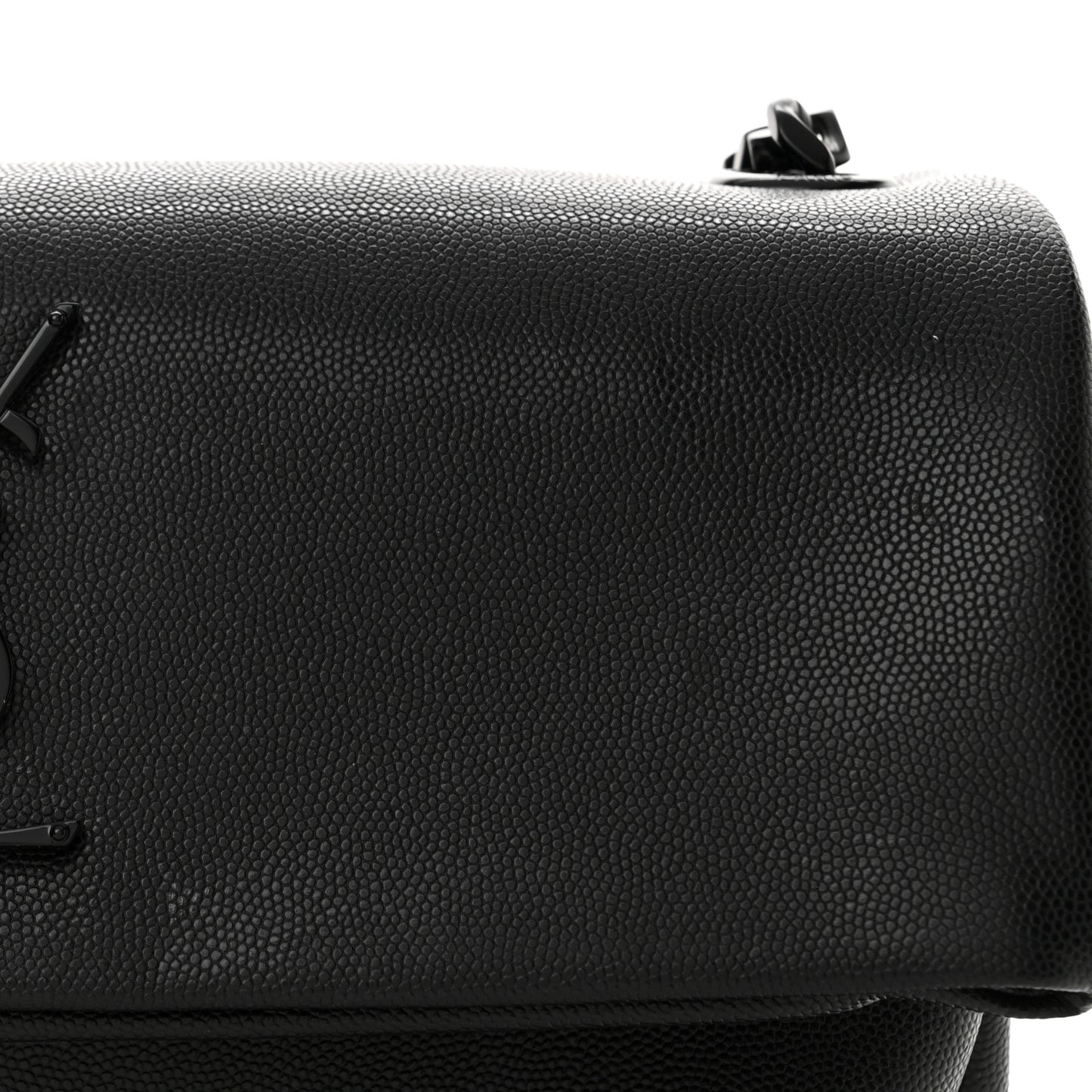 Grain De Poudre Medium West Hollywood Monogram Fold-Over Black