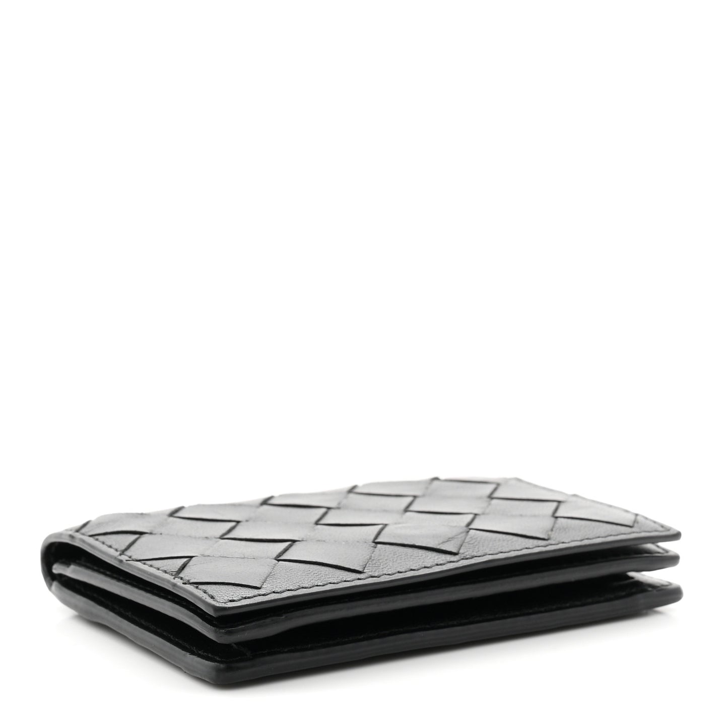 Nappa Intrecciato Card Holder Black