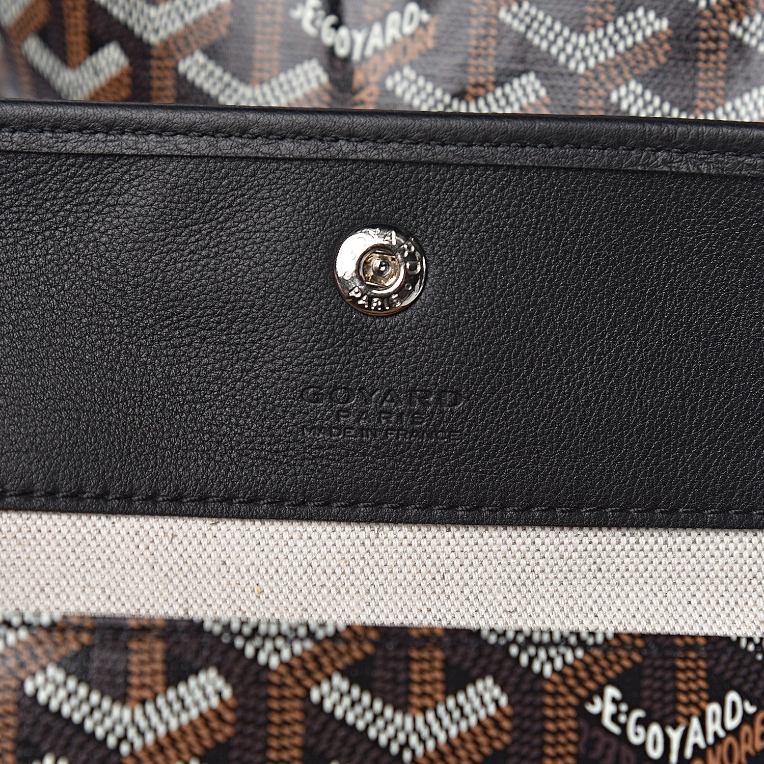 Goyard Goyardine Reversible Anjou GM Black 12 of 18