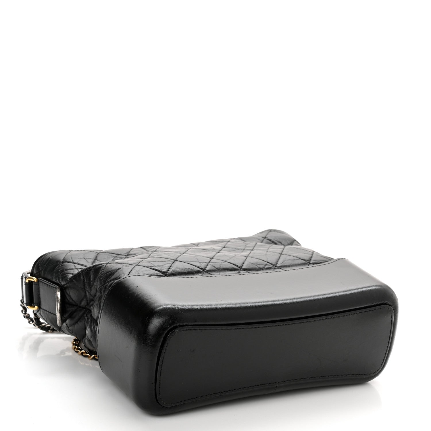 Chanel Aged Calfskin Quilted Medium Gabrielle Hobo Black 4 of 13