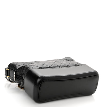Chanel Aged Calfskin Quilted Medium Gabrielle Hobo Black 4 of 13