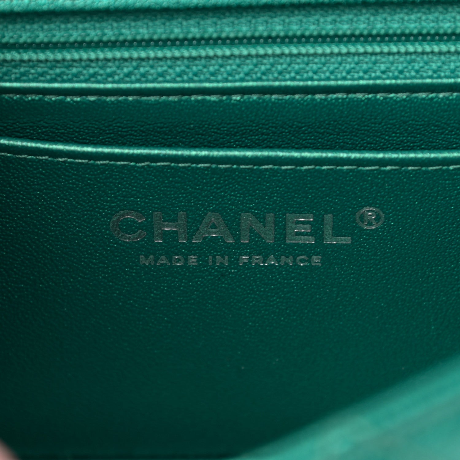 Chanel Metallic Sheepskin Quilted 2.55 Reissue Mini Flap Green 6 of 11