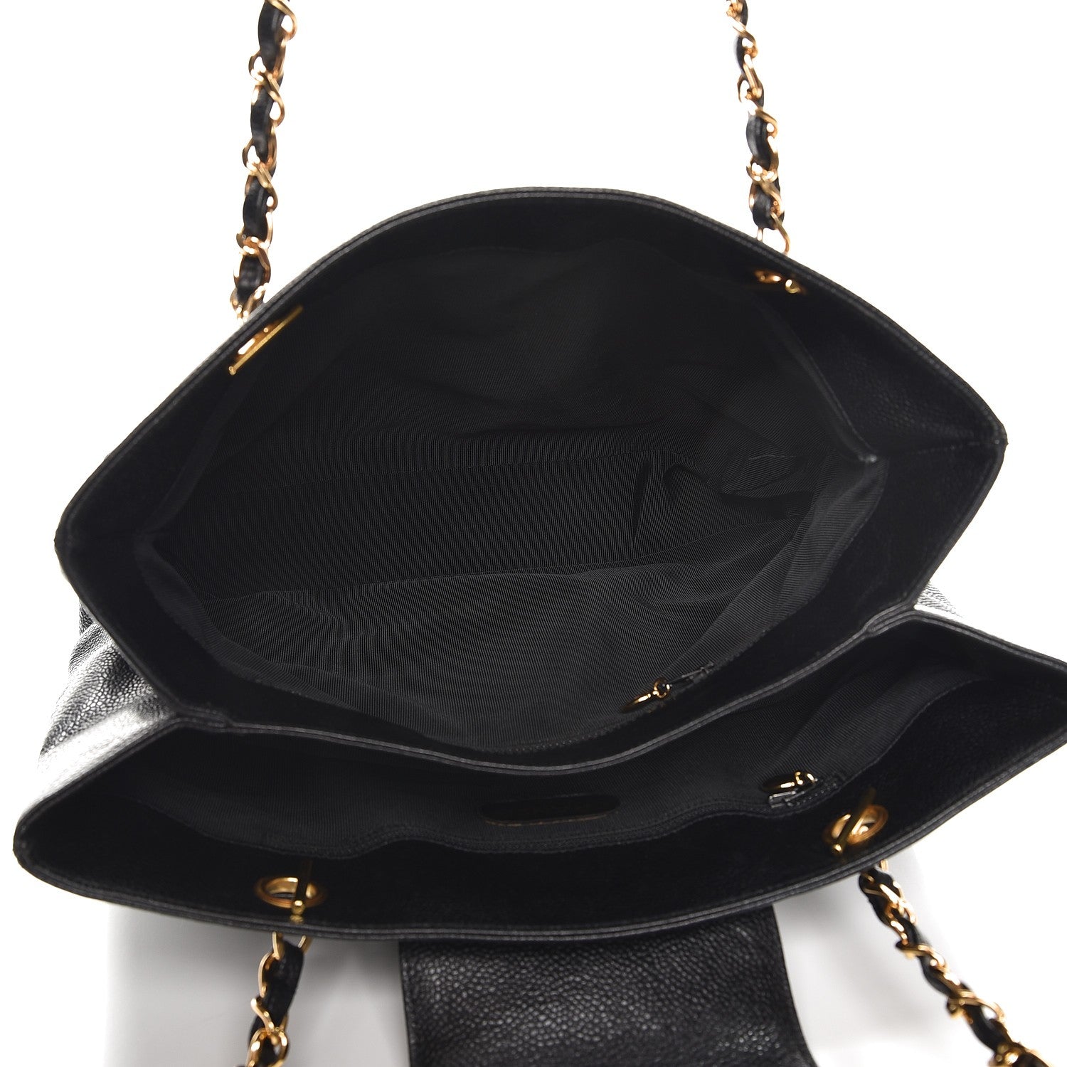Chanel Caviar CC Shopper Tote Black 5 of 11