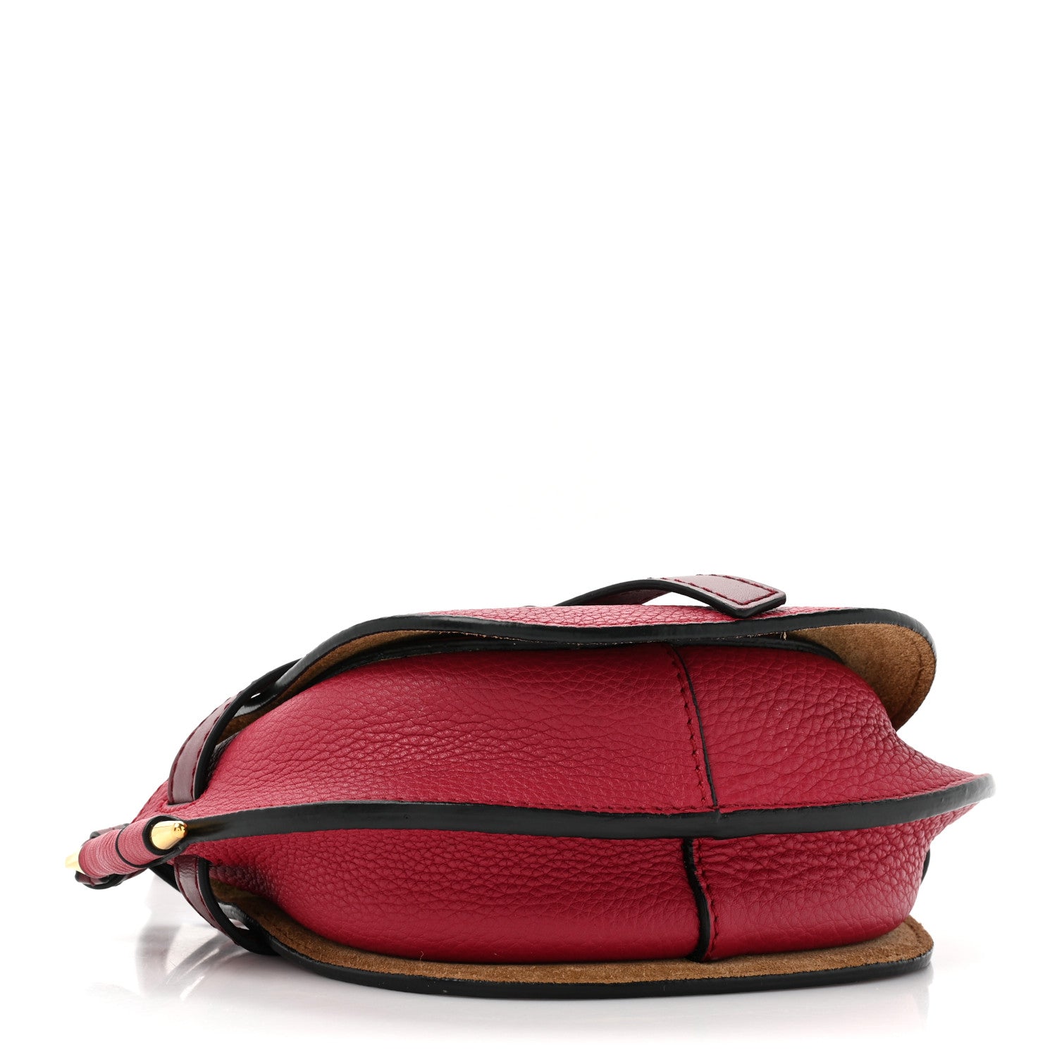 Loewe Grained Calfskin Mini Gate Crossbody Bag Raspberry Wine 4 of 11