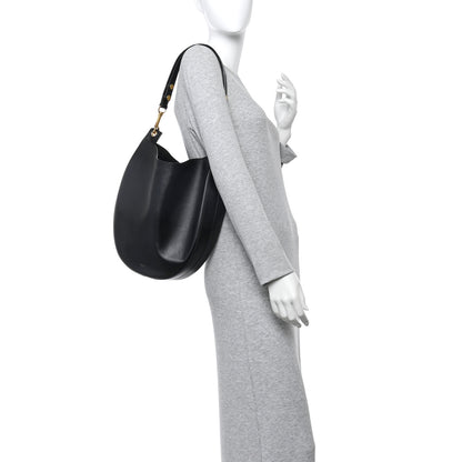 Celine Supple Calfskin Medium Hobo Black 2 of 12