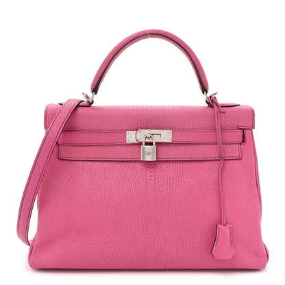 Hermes Chevre de Coromandel Kelly Retourne 32 Fuchsia 1 of 14