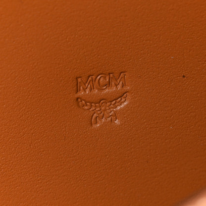 MCM Visetos Large Zip Around Wallet Cognac 6 of 7
