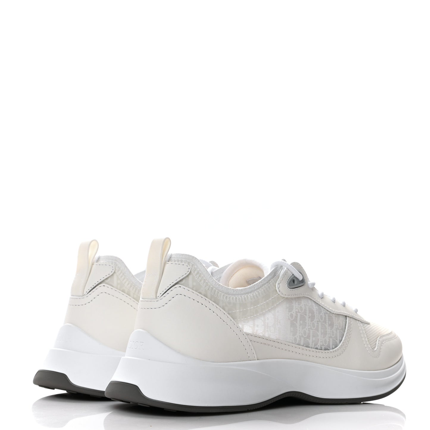Suede Technical Mesh Oblique Mens B25 Runner Sneaker 41 White