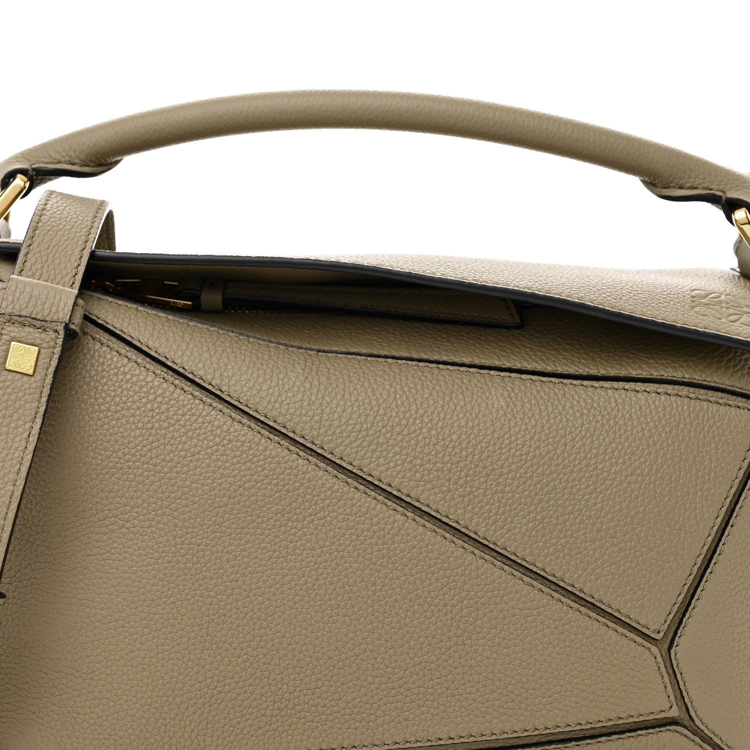 Loewe Calfskin Small Puzzle Bag Artichoke Green 7 of 9