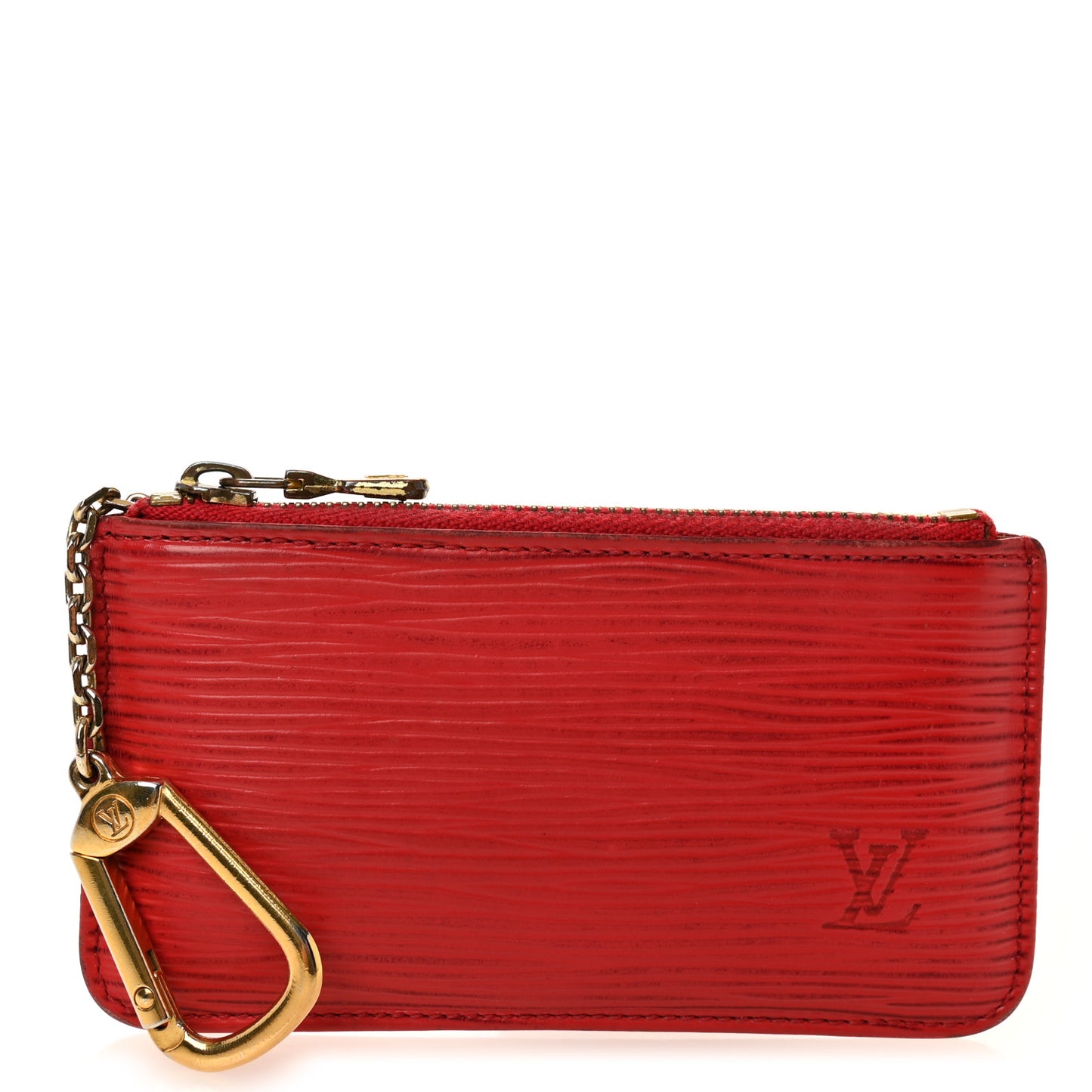 Epi Key Pouch Castillan Red