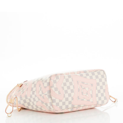 Louis Vuitton Damier Azur Tahitienne Neverfull MM 4 of 9