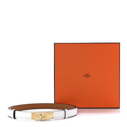 Hermes Epsom Kelly Belt White 6 of 6