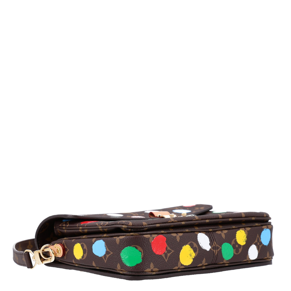LV x YK Monogram Painted Dots Pochette Metis