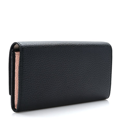 Gucci Calfskin Garden Continental Wallet Black 3 of 9