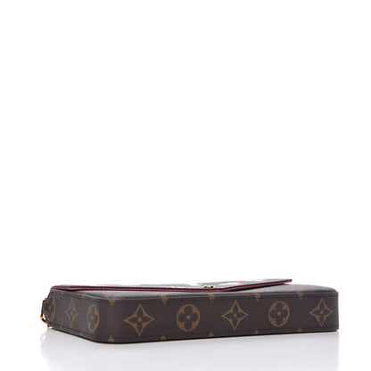 Louis Vuitton Monogram LV Love Lock Pochette Felicie Chain Wallet 4 of 11