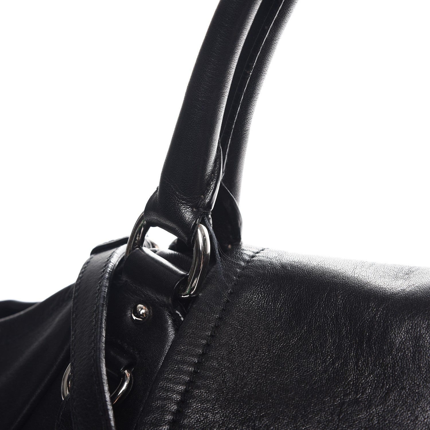 Prada Soft Calf Flap Shoulder Bag Nero Black 12 of 13