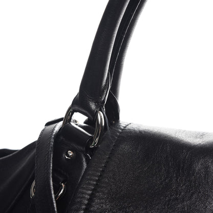 Prada Soft Calf Flap Shoulder Bag Nero Black 12 of 13