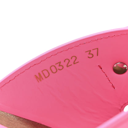 Christian Dior Calfskin Diorquake Buckled Lug Sole 15mm Sandals 37 Fuchsia Flu 9 of 9