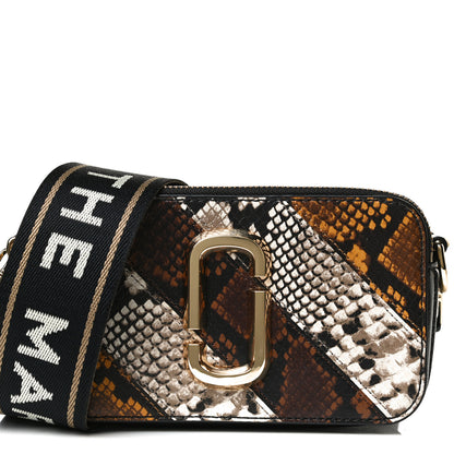 Marc Jacobs Calfskin Snake Embossed Snapshot Camera Bag 9 of 12