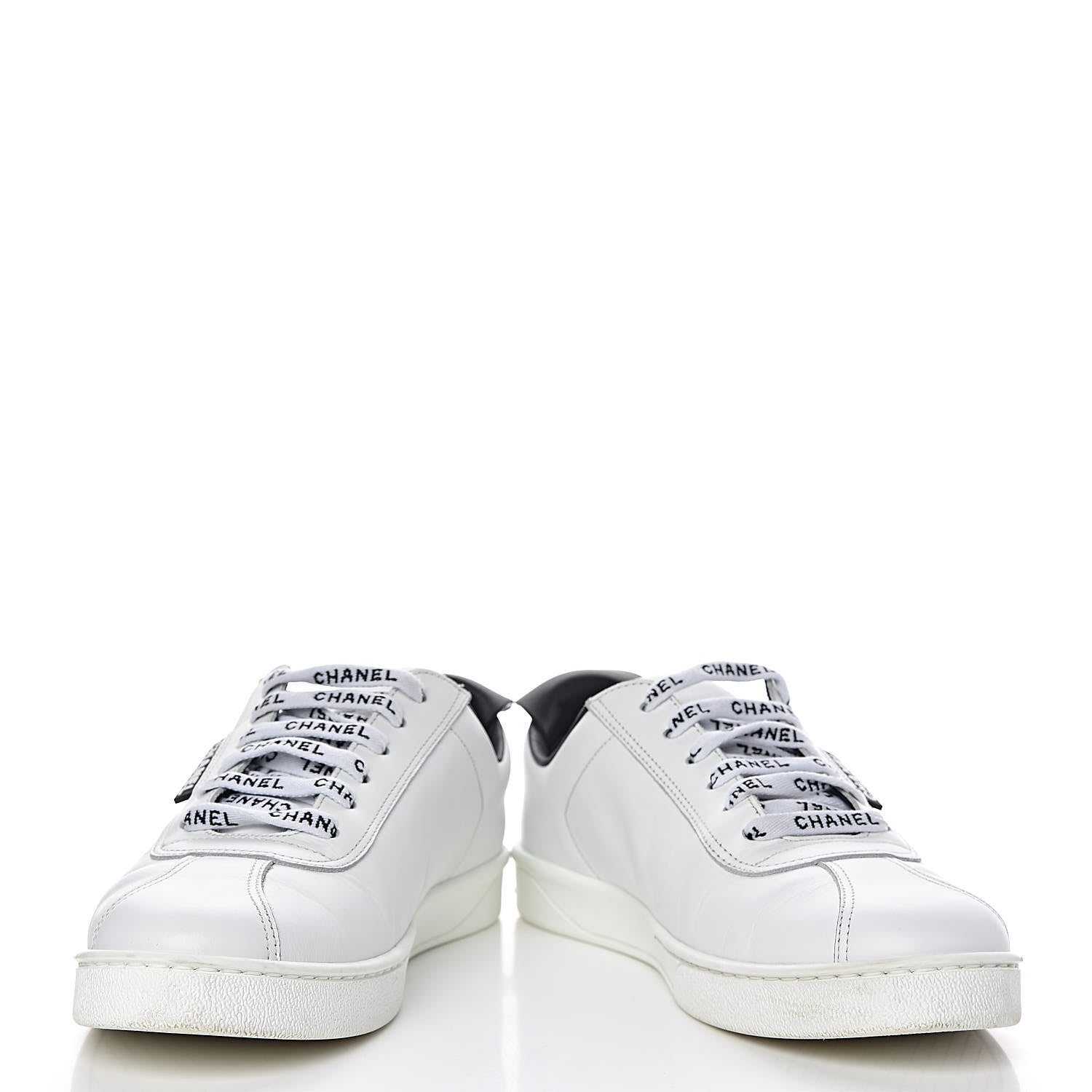 Chanel Calfskin CC Womens Sneakers 39 Black 5 of 12