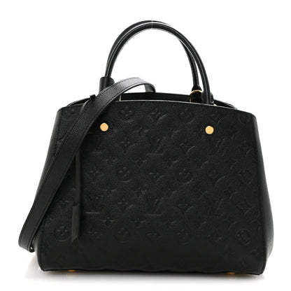 Louis Vuitton Empreinte Montaigne MM Black 1 of 9