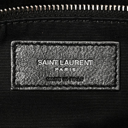 Saint Laurent Calfskin Y Quilted Monogram Large Loulou Shopper Black 8 of 16