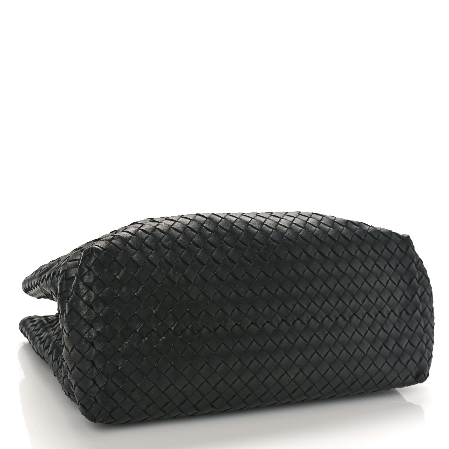 Nappa Intrecciato Medium Classic Chain Strap Tote Black