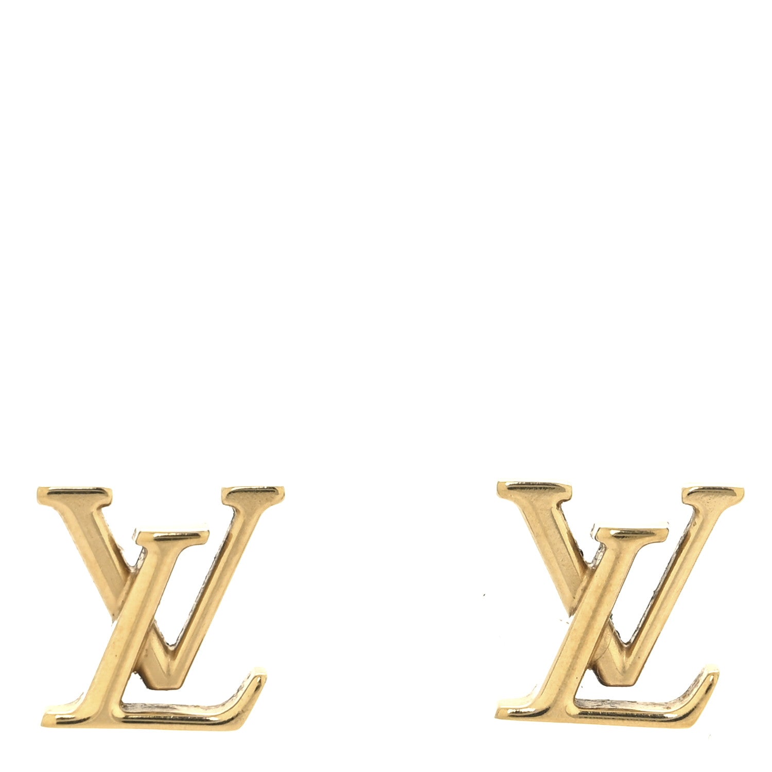 Louis Vuitton Metal LV Iconic Earrings Gold 1 of 4