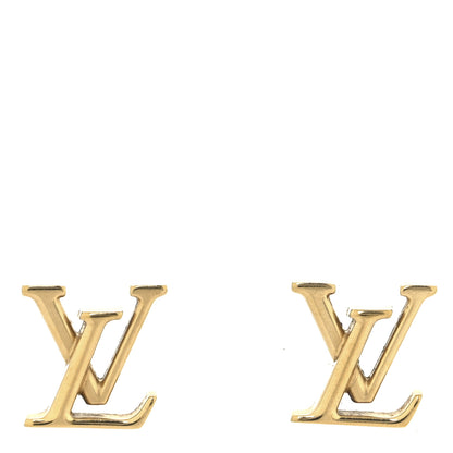 Louis Vuitton Metal LV Iconic Earrings Gold 1 of 4