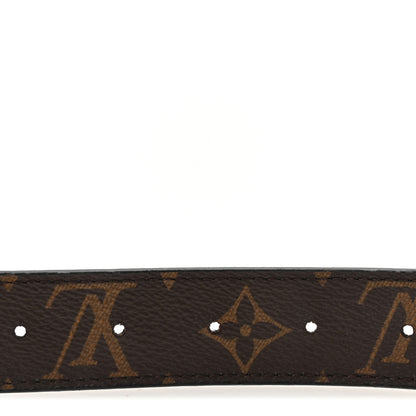 Louis Vuitton Calfskin Monogram 30mm LV Initiales Reversible Belt 85 34 Black 4 of 5