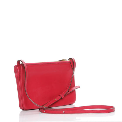 Celine Lambskin Small Trio Crossbody Bag Fuchsia 3 of 7