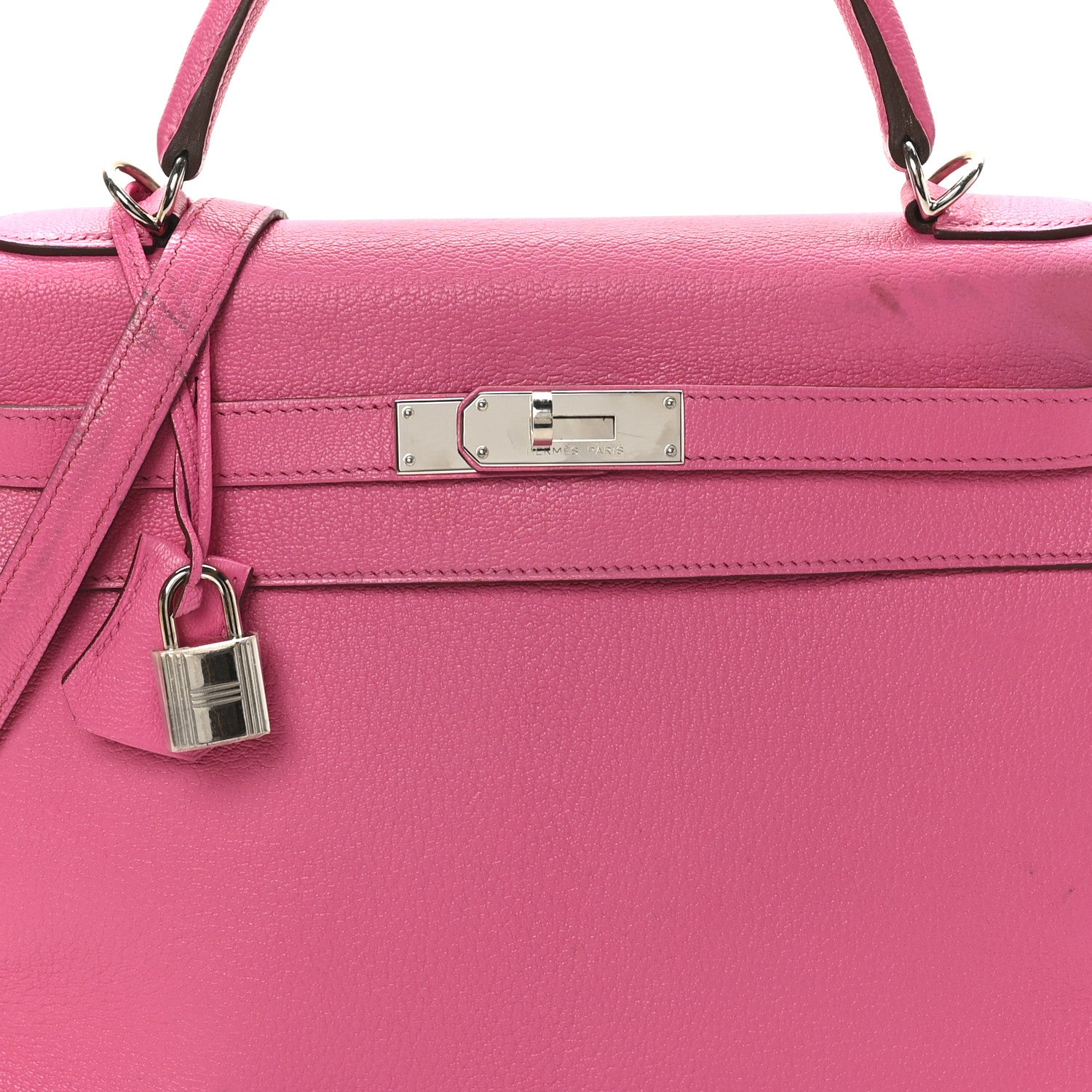 Hermes Chevre Mysore Kelly Sellier 28 Fuchsia 8 of 11