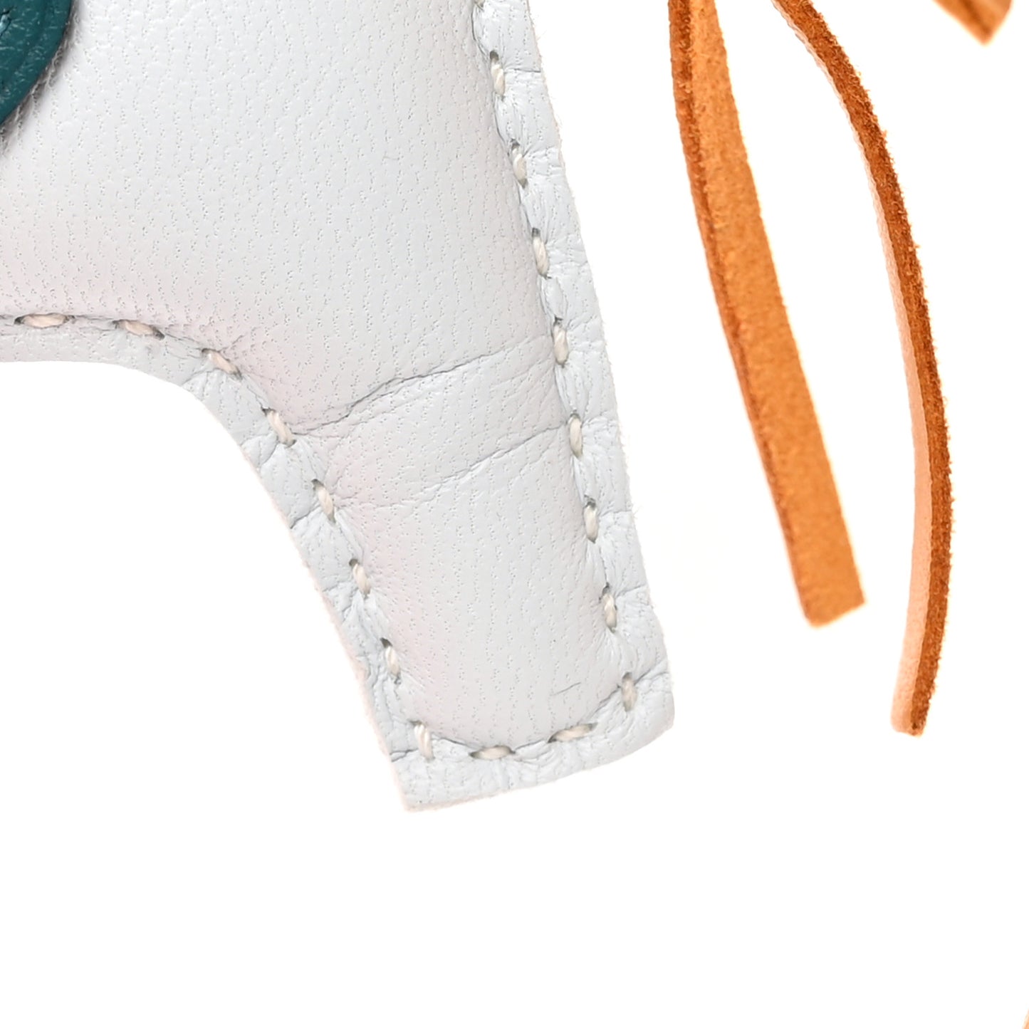 Milo Lambskin Grigri Rodeo Pegase Horse Bag Charm PM Bleu Brume Sesame Vert Bosphore