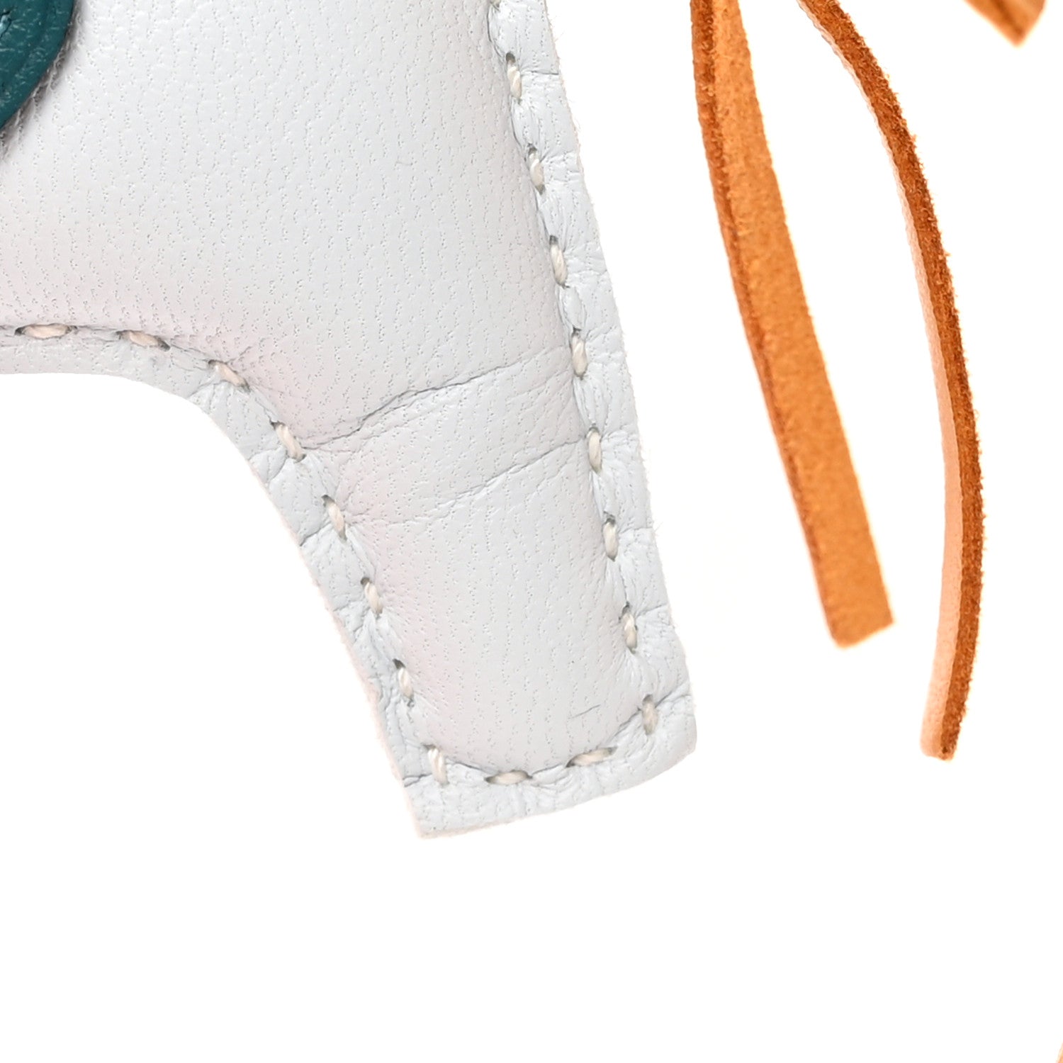 Hermes Milo Lambskin Grigri Rodeo Pegase Horse Bag Charm PM Bleu Brume Sesame Vert Bosphore 6 of 7