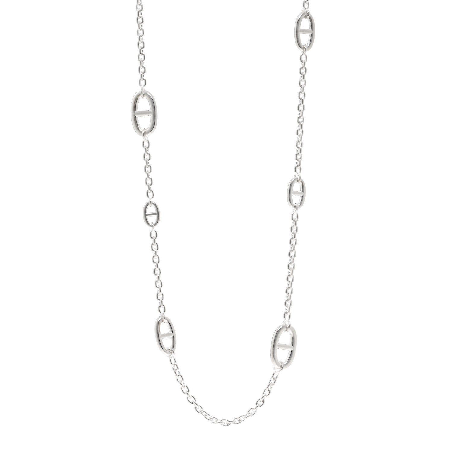 Hermes Sterling Silver Farandole Necklace 80 1 of 6
