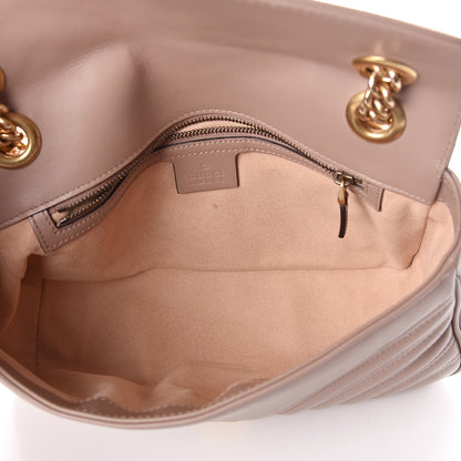 Gucci Calfskin Matelasse Small GG Marmont Shoulder Bag Porcelain Rose 5 of 10