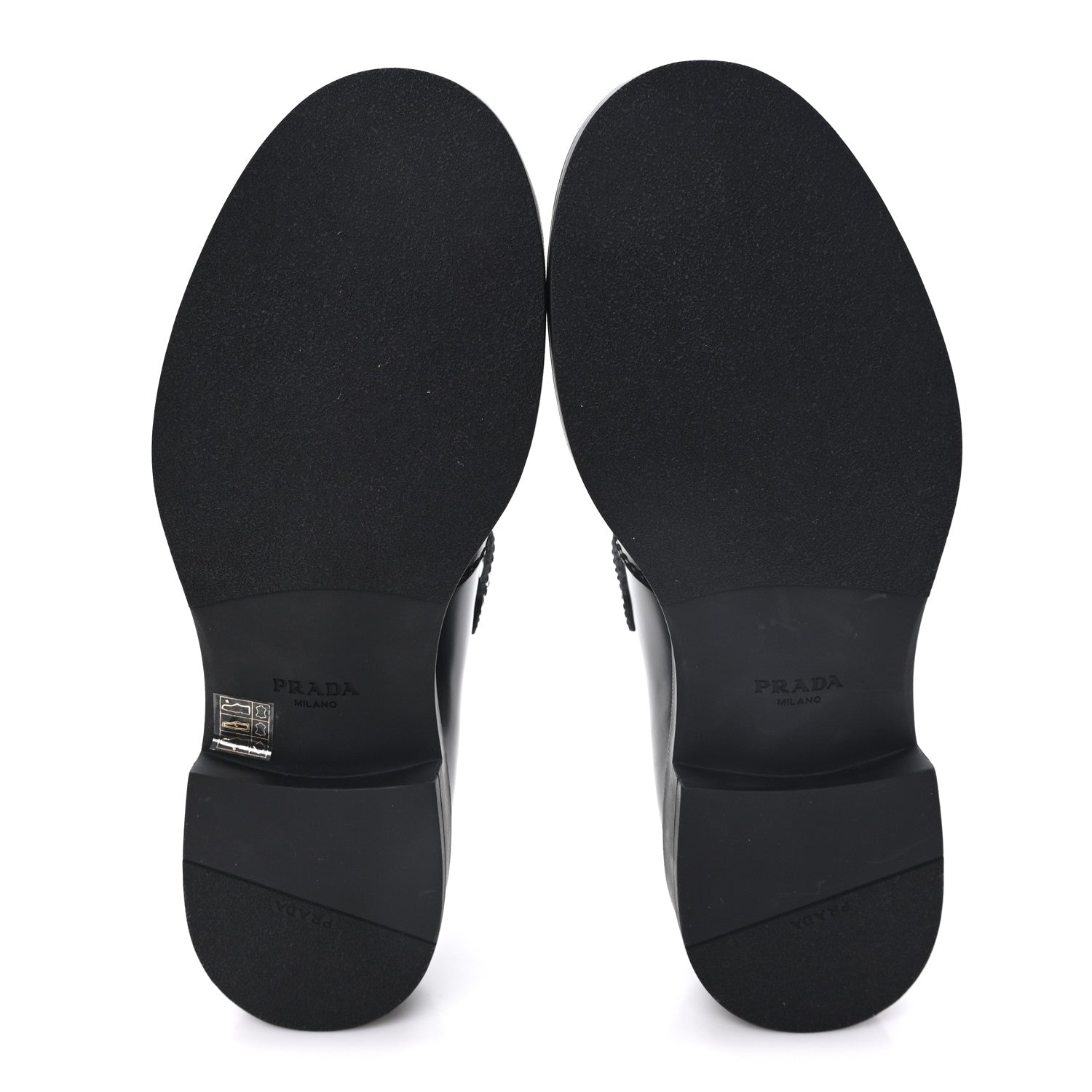 Prada Spazzolato Mens Mary Jane T Strap 40mm Loafers 9 Black 6 of 10