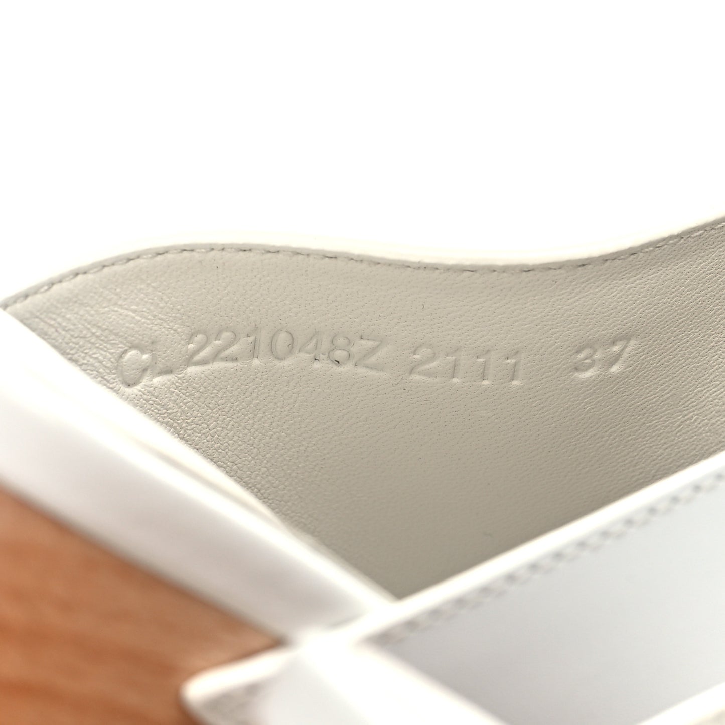 Calfskin Beechwood Earth Mules 37 White