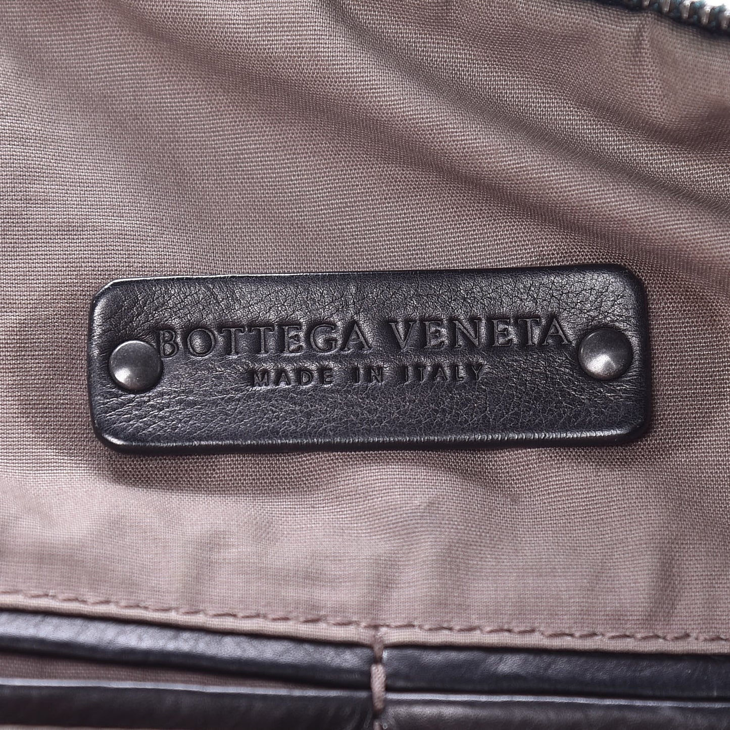 Light Calf Intrecciato Duffle Black