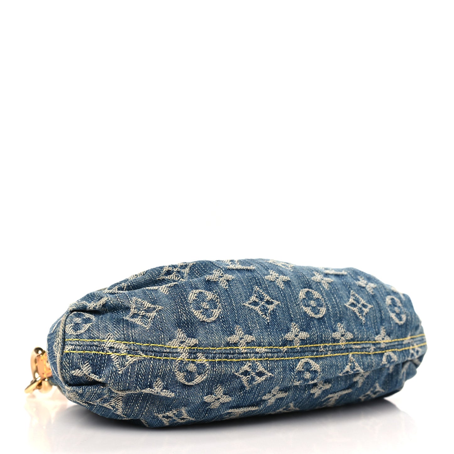 Monogram Denim Mini Pleaty Blue