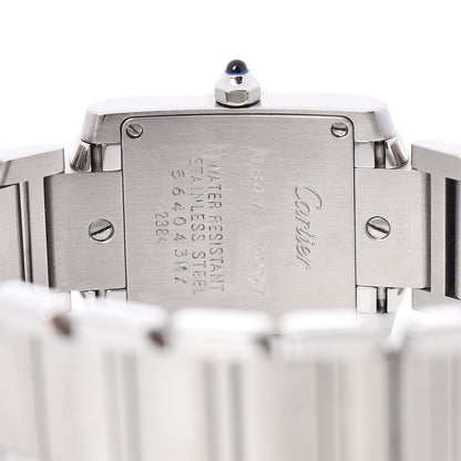 Cartier Stainless Steel 20mm Tank Francaise 160th Anniversary Quartz Watch 5 of 5