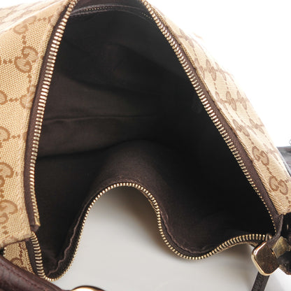 Gucci Monogram Medium Horsebit Chain Hobo Dark Brown 5 of 7